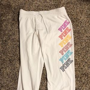 Pink Victoria’s Secret sweatpants worn once